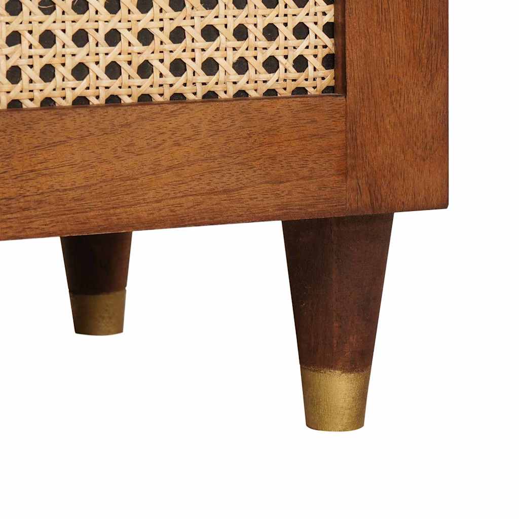 Nachtkastje 2 pcs Bruin 40 x 33 x 46 cm Massief acaciahout is nu te koop bij PeponiXL, paradijselijk wonen!