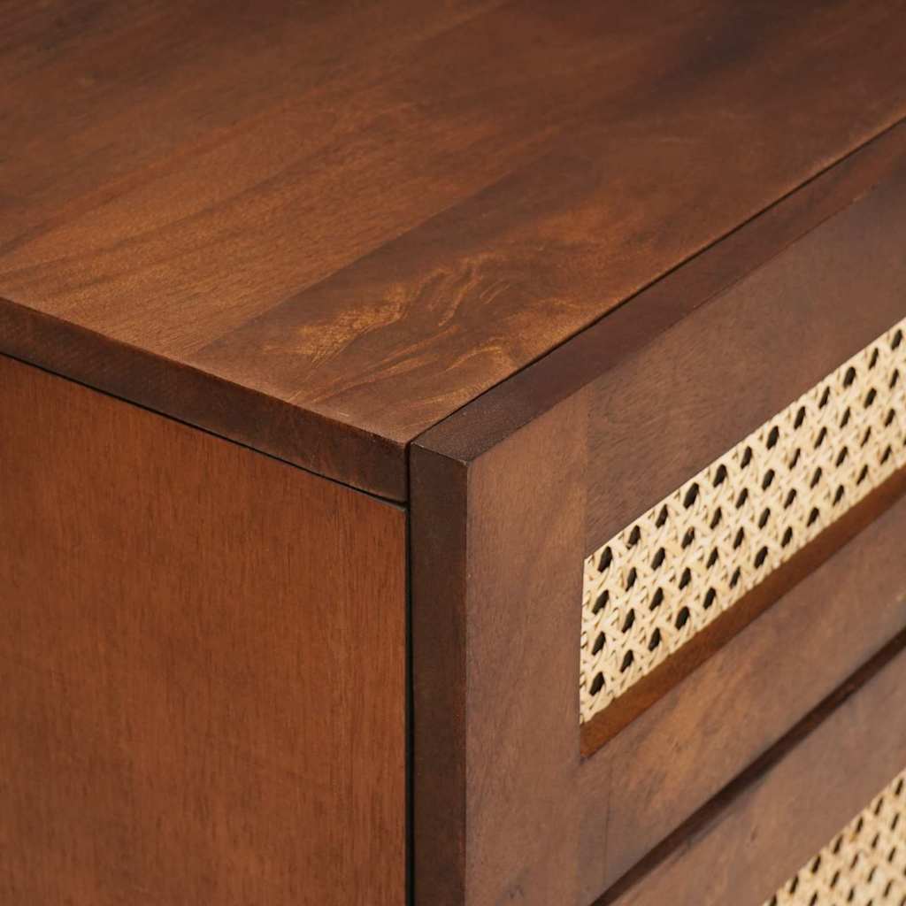 Nachtkastjes met lade 50 x 33 x 60 cm Massief Mango Hout is nu te koop bij PeponiXL, paradijselijk wonen!