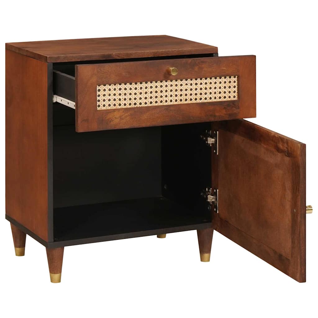 Nachtkastjes met lade 50 x 33 x 60 cm Massief Mango Hout is nu te koop bij PeponiXL, paradijselijk wonen!