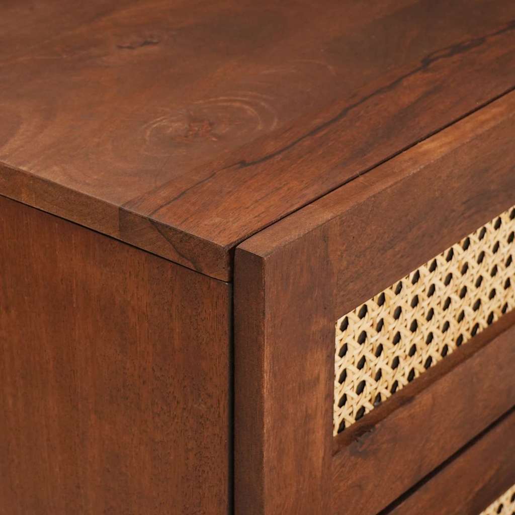 Nachtkastjes met lade 50 x 33 x 62 cm Massief Mango Hout is nu te koop bij PeponiXL, paradijselijk wonen!