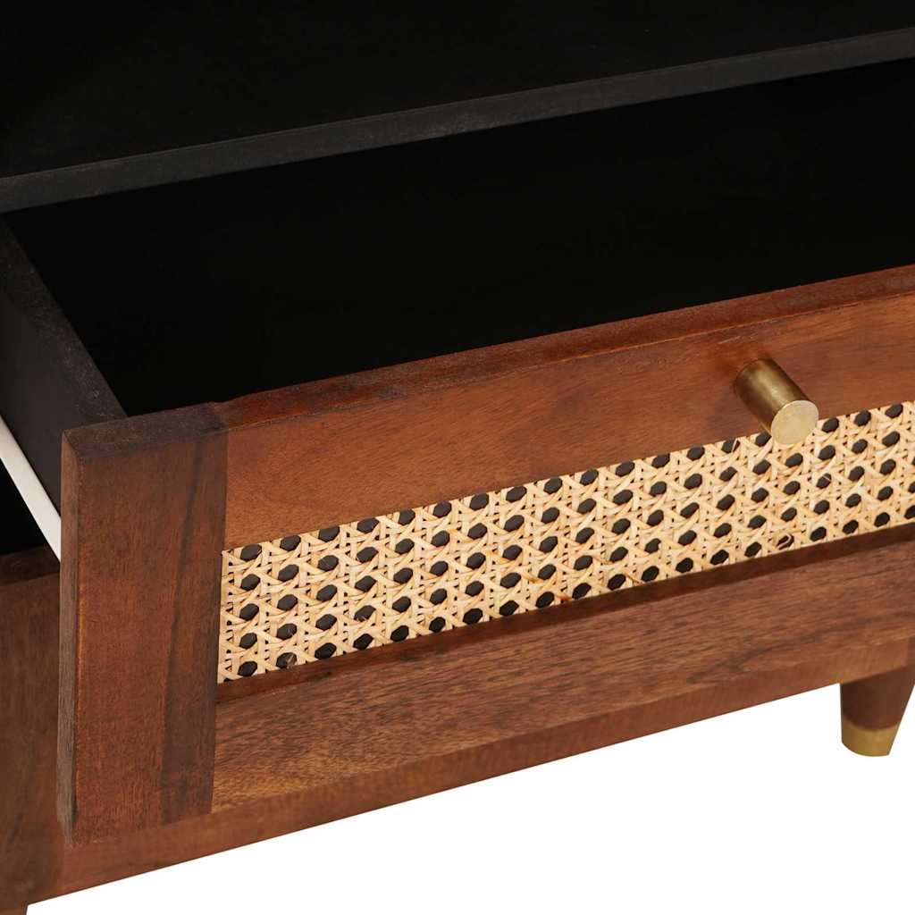 Nachtkastjes met lade 50 x 33 x 62 cm Massief Mango Hout is nu te koop bij PeponiXL, paradijselijk wonen!