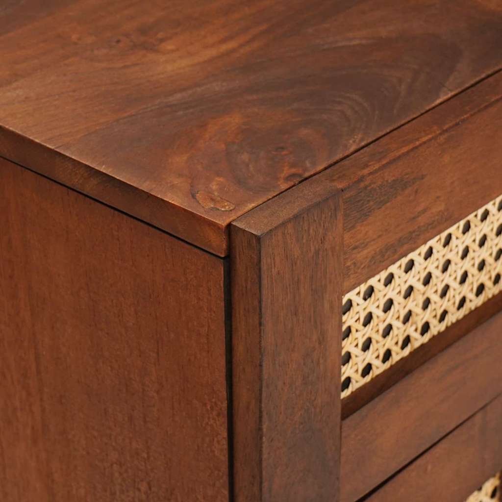 Nachtkastjes met lade 50 x 33 x 60 cm Massief Mango Hout is nu te koop bij PeponiXL, paradijselijk wonen!