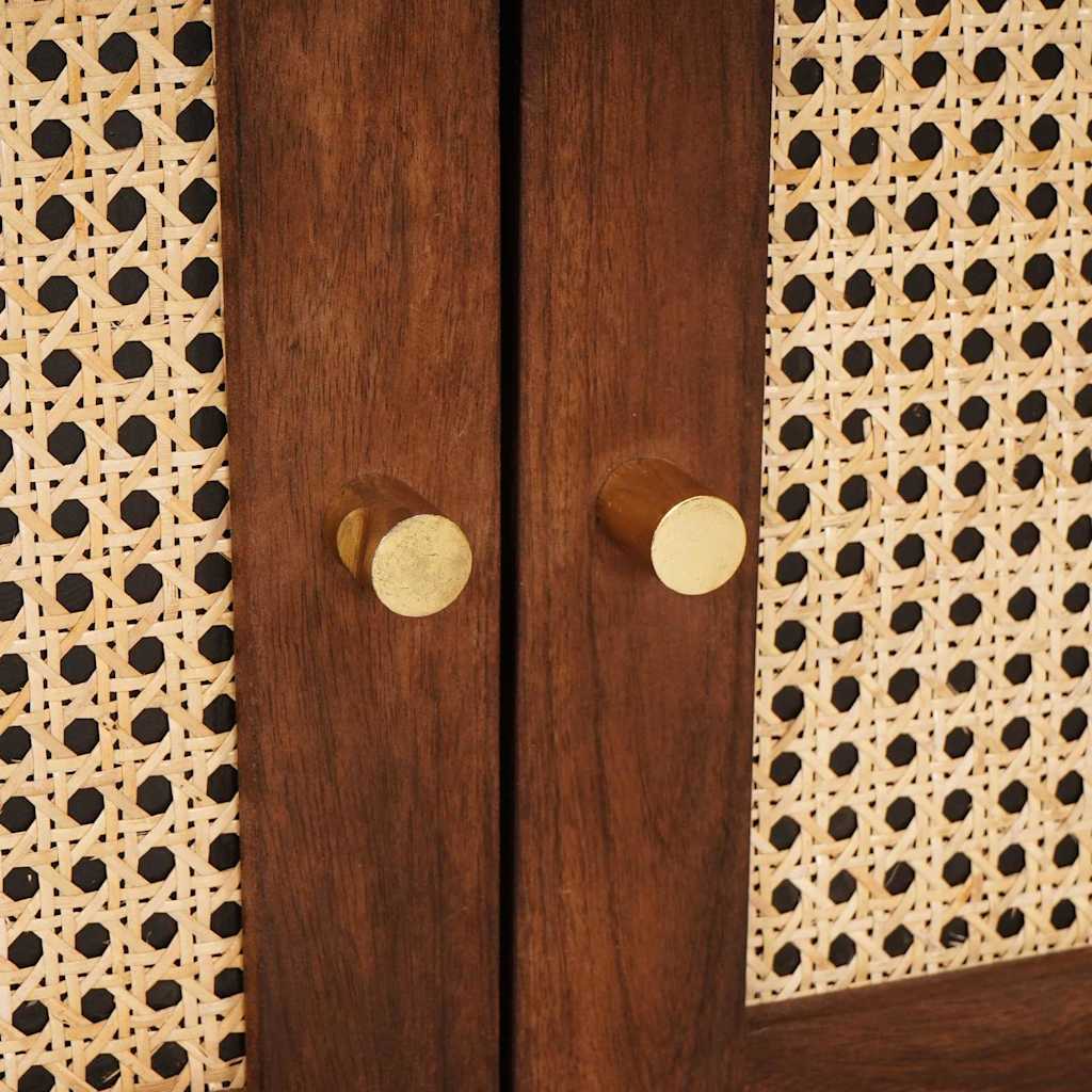 Nachtkastjes met lade 50 x 33 x 60 cm Massief Mango Hout is nu te koop bij PeponiXL, paradijselijk wonen!