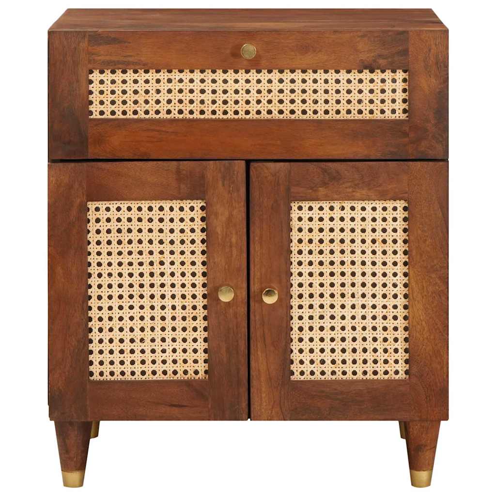 Nachtkastjes met lade 50 x 33 x 60 cm Massief Mango Hout is nu te koop bij PeponiXL, paradijselijk wonen!