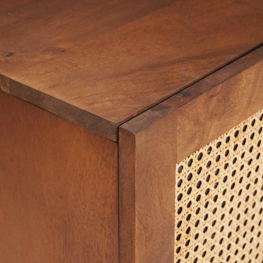 TV-kast met lade Bruin 105 x 33,5 x 46 cm Massief Mango Hout is nu te koop bij PeponiXL, paradijselijk wonen!