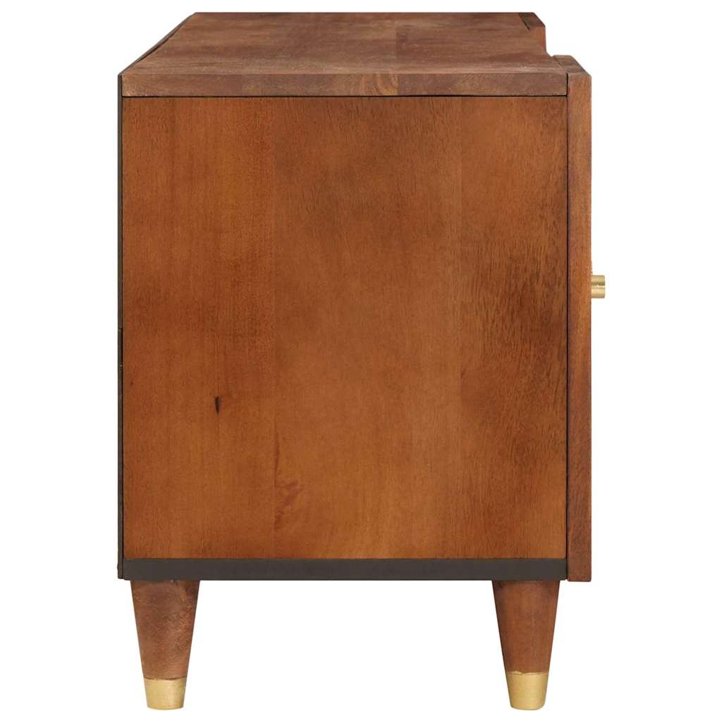 TV-kast met lade Bruin 105 x 33,5 x 46 cm Massief Mango Hout is nu te koop bij PeponiXL, paradijselijk wonen!