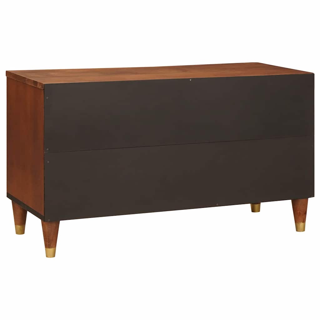 TV-kast met plank Bruin 80 x 31,5 x 46 cm Massief Mango Hout