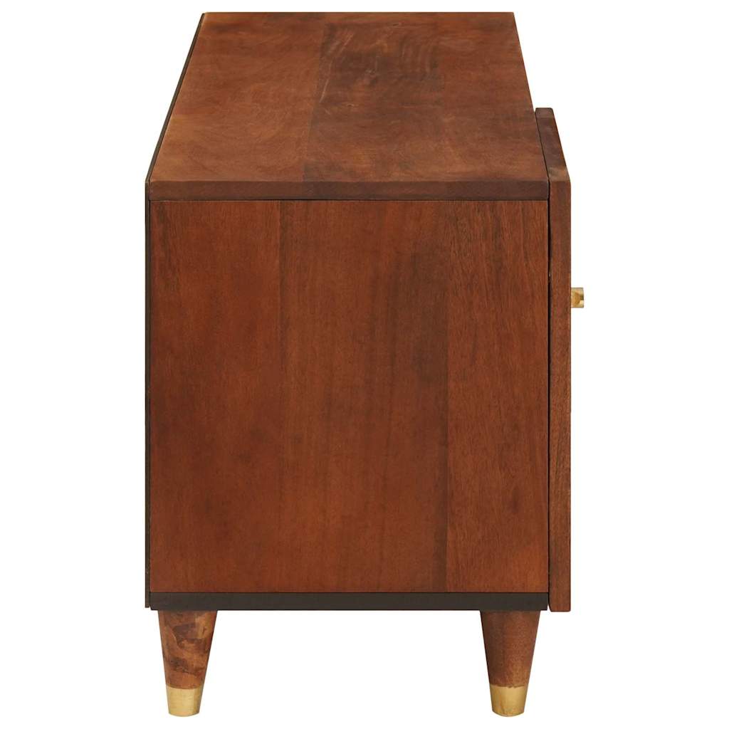 TV-kast met plank Bruin 80 x 31,5 x 46 cm Massief Mango Hout