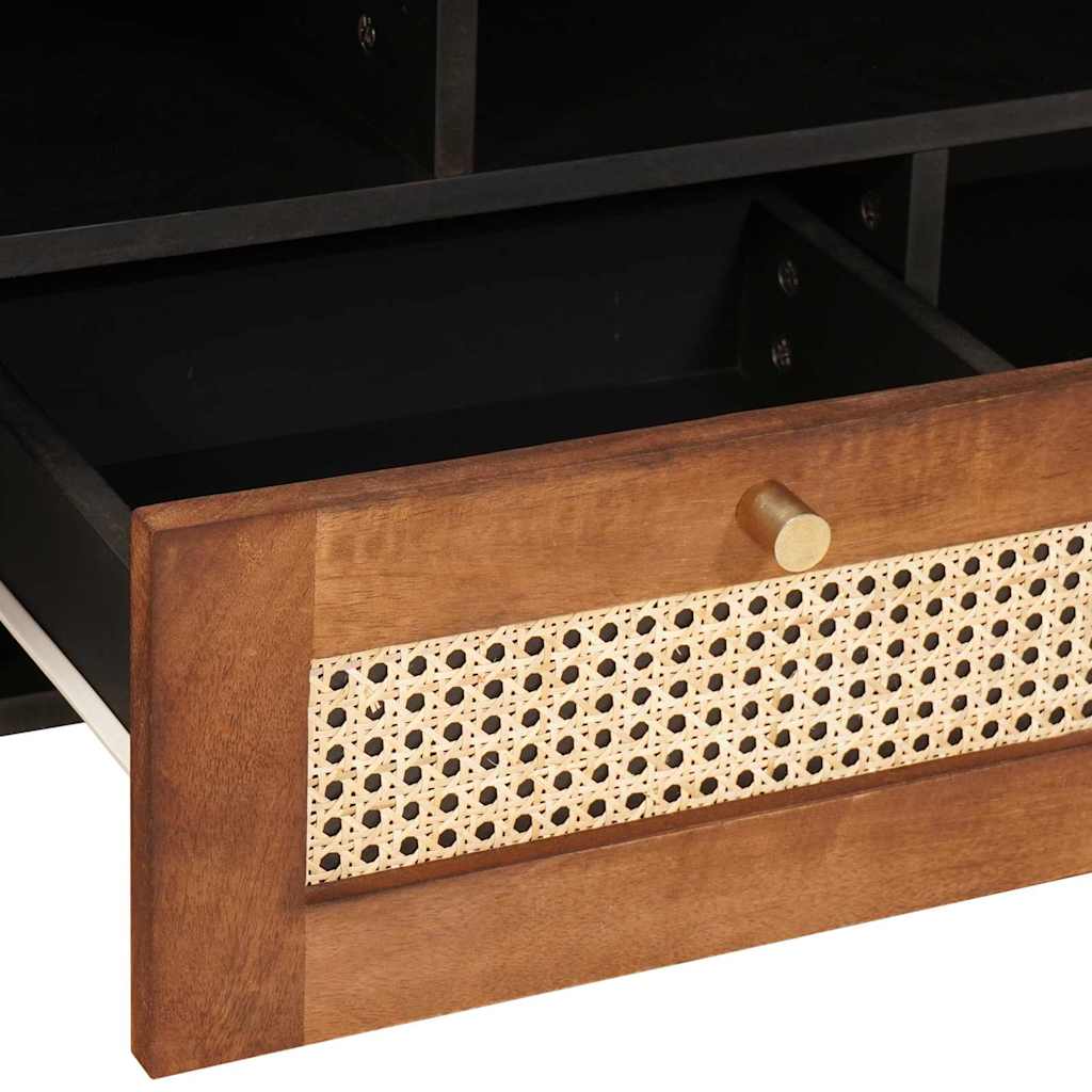 TV-kast met lade Bruin 100 x 33,5 x 46 cm Massief Mango Hout is nu te koop bij PeponiXL, paradijselijk wonen!