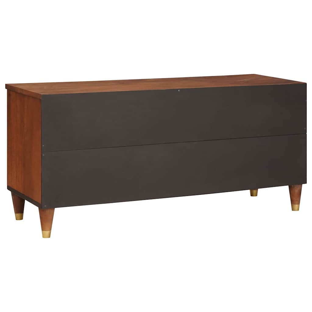 TV-kast met lade Bruin 100 x 33,5 x 46 cm Massief Mango Hout is nu te koop bij PeponiXL, paradijselijk wonen!