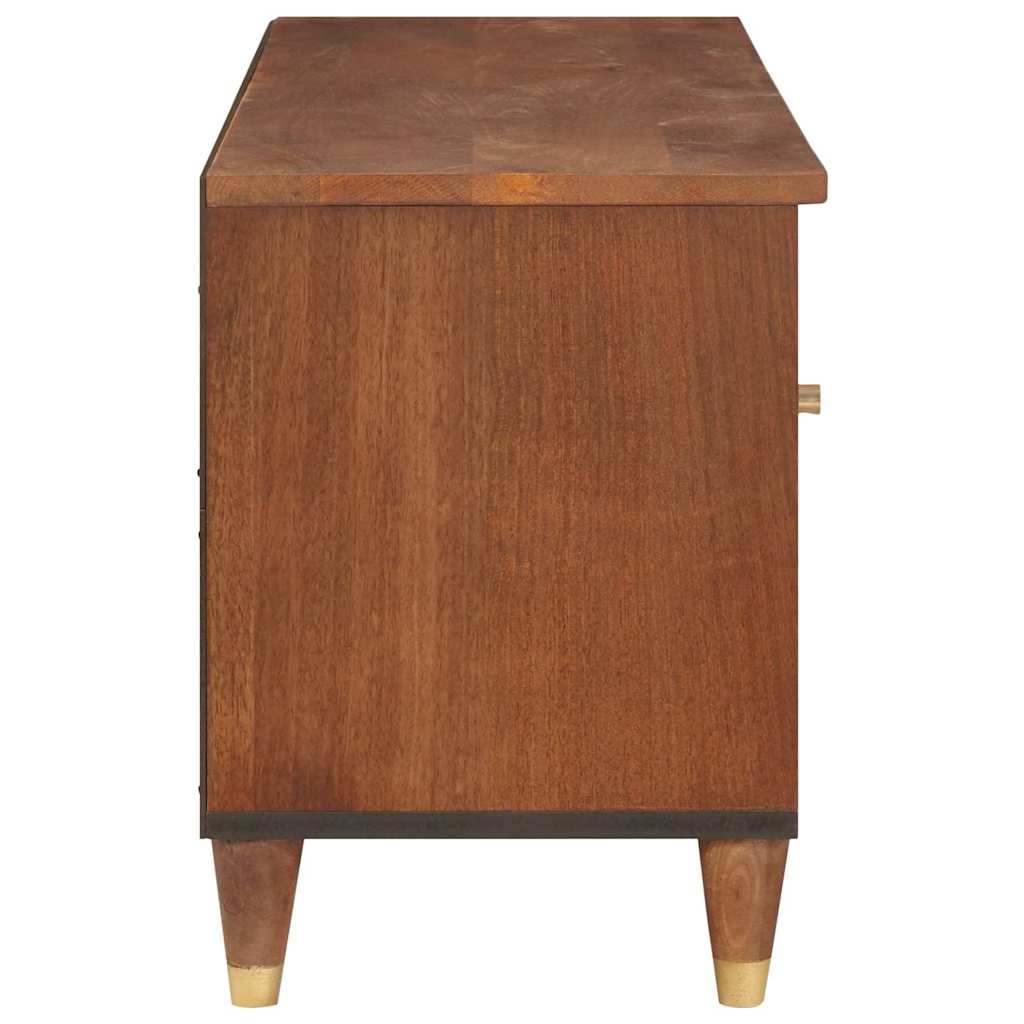 TV-kast met lade Bruin 100 x 33,5 x 46 cm Massief Mango Hout is nu te koop bij PeponiXL, paradijselijk wonen!