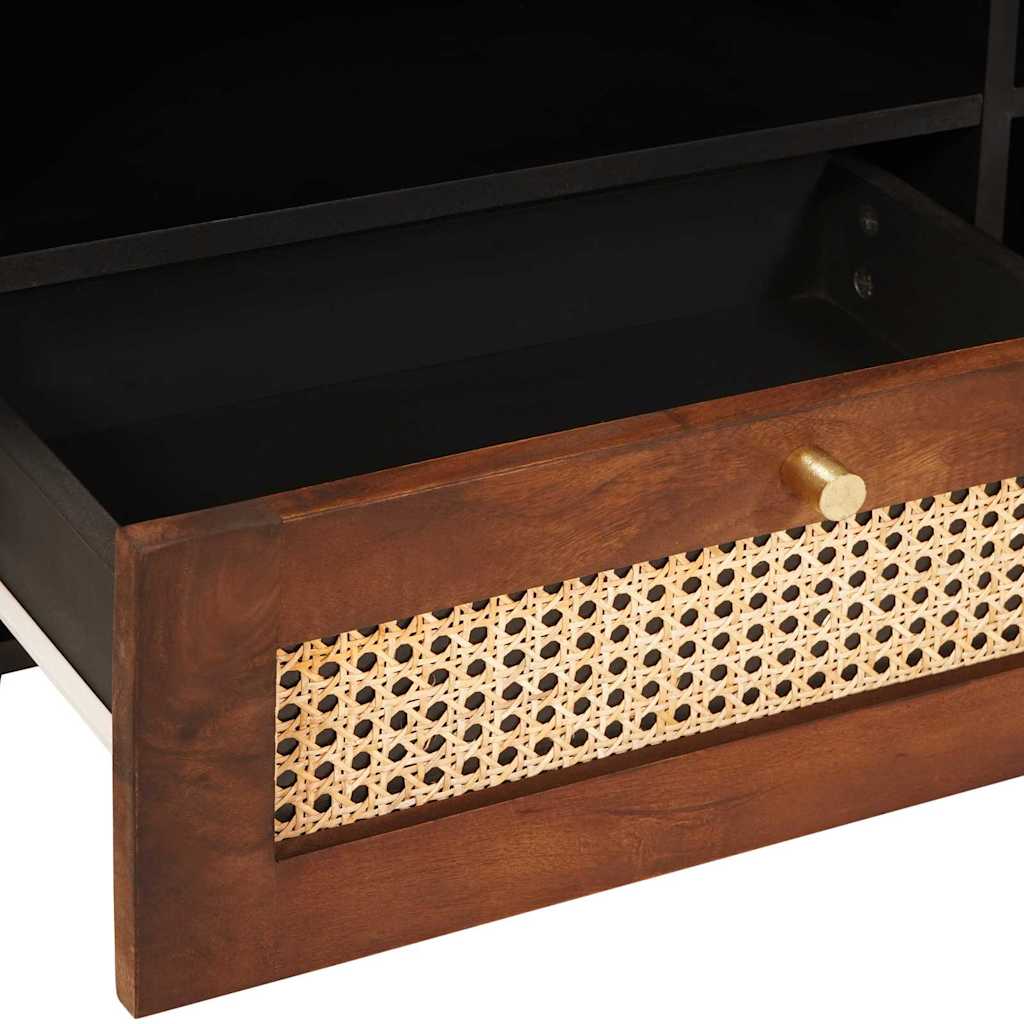 TV-kast met lade Bruin 80 x 33,5 x 46 cm Massief Mango Hout is nu te koop bij PeponiXL, paradijselijk wonen!