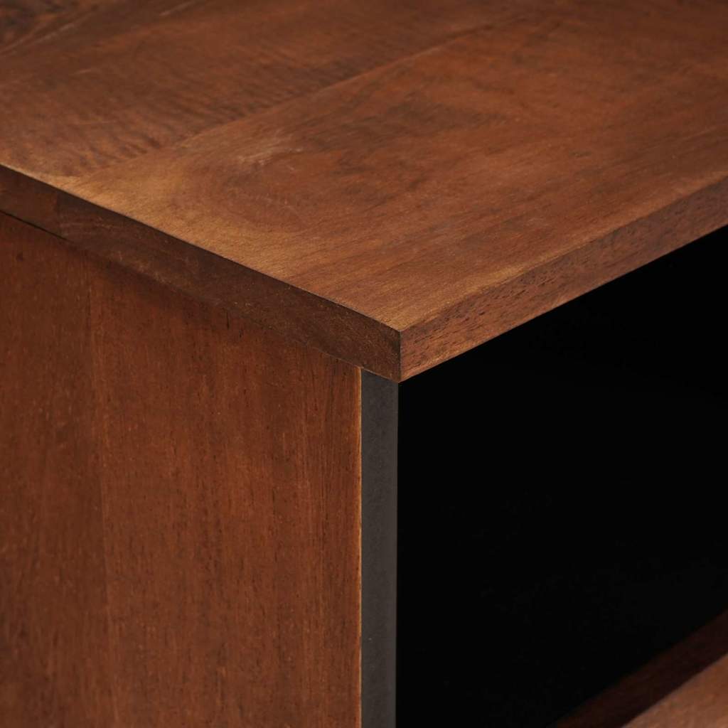 TV-kast met lade Bruin 100 x 33,5 x 46 cm Massief Mango Hout is nu te koop bij PeponiXL, paradijselijk wonen!