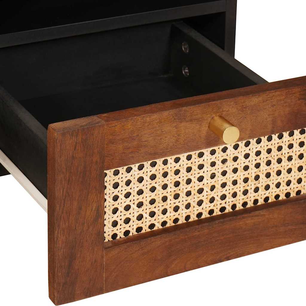 TV-kast met lade Bruin 100 x 33,5 x 46 cm Massief Mango Hout is nu te koop bij PeponiXL, paradijselijk wonen!