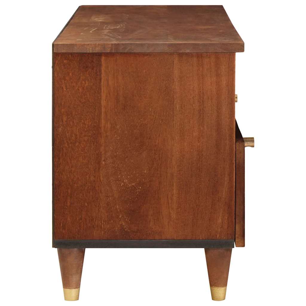 TV-kast met lade Bruin 100 x 33,5 x 46 cm Massief Mango Hout is nu te koop bij PeponiXL, paradijselijk wonen!