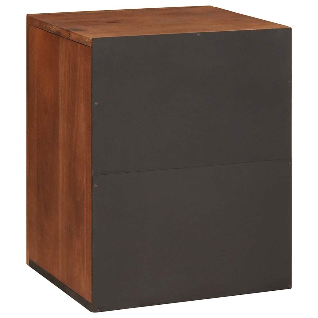Badkamerkast met plank Bruin 38 x 33,5 x 48 cm Bewerkt hout is nu te koop bij PeponiXL, paradijselijk wonen!