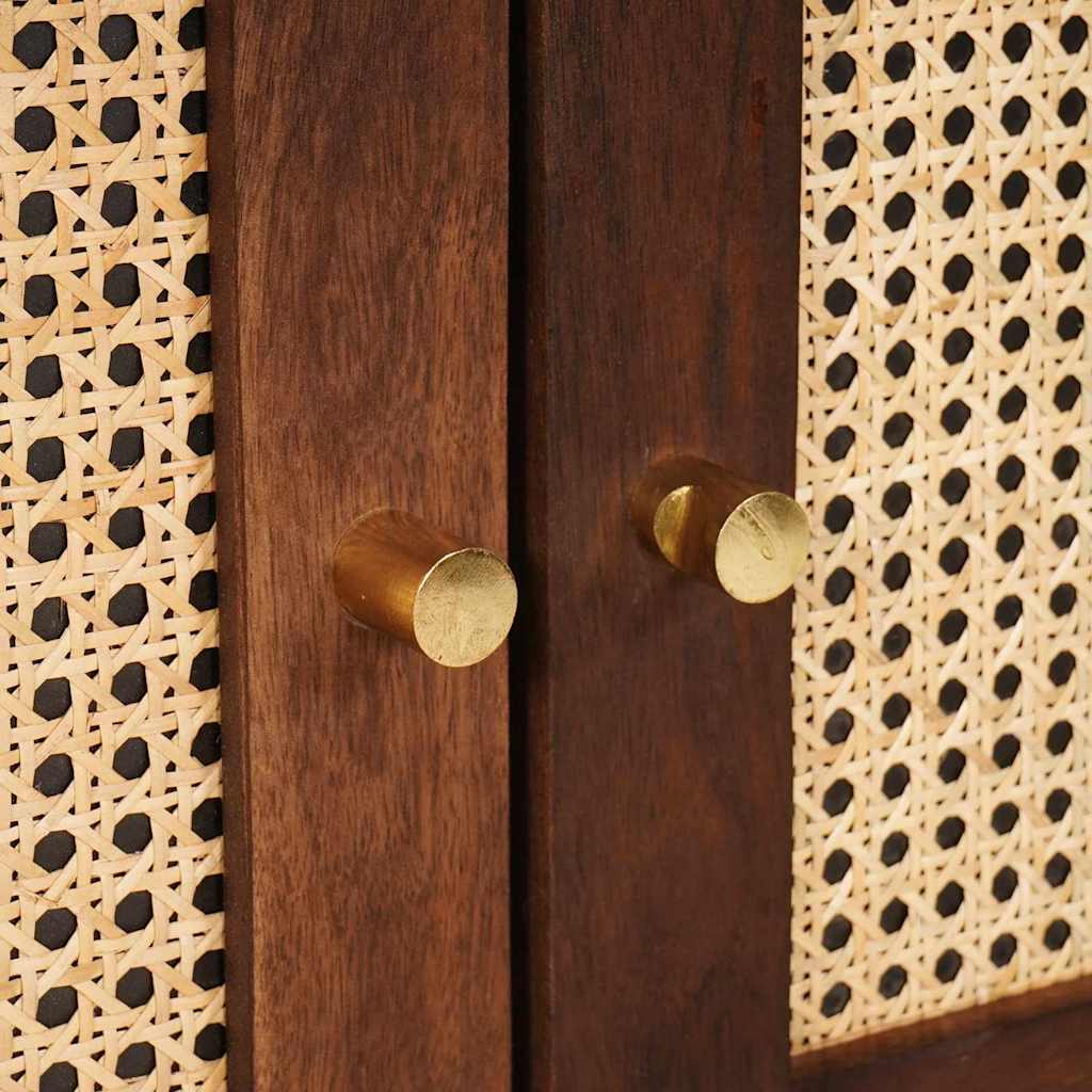 Dressoir Bruin 60 x 33,5 x 75 cm Massief Mango Hout is nu te koop bij PeponiXL, paradijselijk wonen!