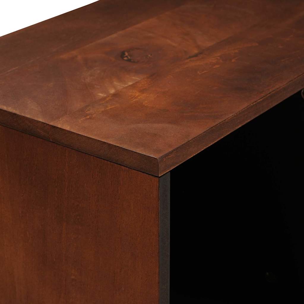 Dressoir Bruin 80 x 33,5 x 75 cm Massief Mango Hout is nu te koop bij PeponiXL, paradijselijk wonen!