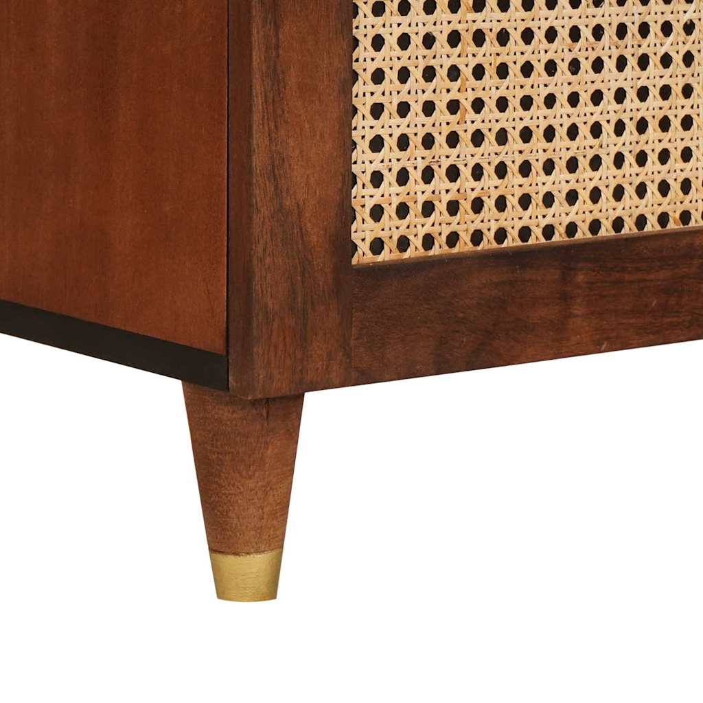 Dressoir Bruin 80 x 33,5 x 75 cm Massief Mango Hout is nu te koop bij PeponiXL, paradijselijk wonen!