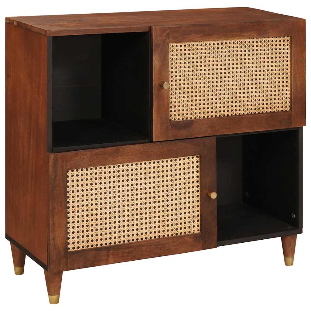 Dressoir Bruin 80 x 33,5 x 75 cm Massief Mango Hout is nu te koop bij PeponiXL, paradijselijk wonen!