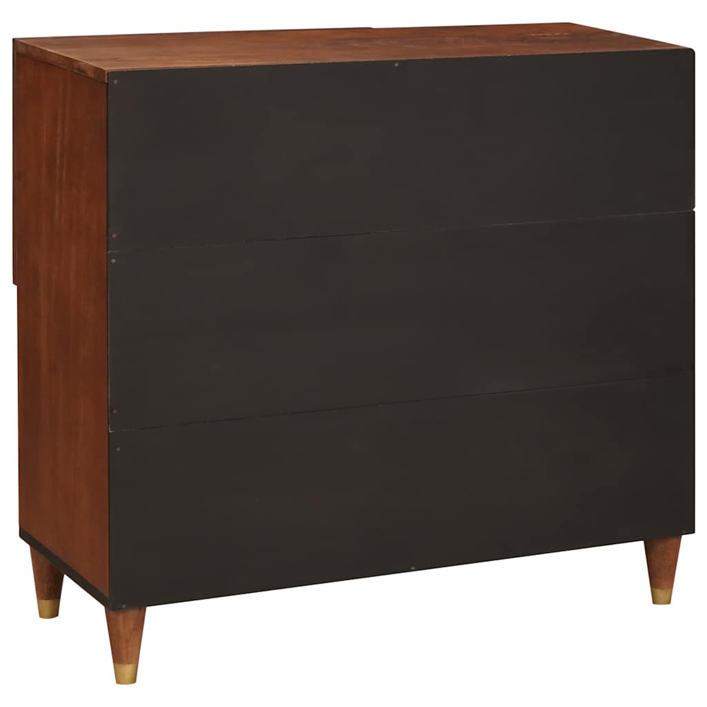 Dressoir Bruin 80 x 33,5 x 75 cm Massief Mango Hout is nu te koop bij PeponiXL, paradijselijk wonen!