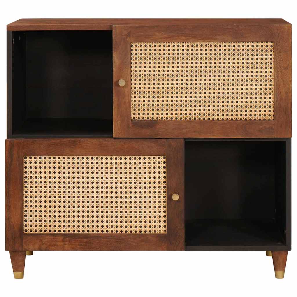 Dressoir Bruin 80 x 33,5 x 75 cm Massief Mango Hout is nu te koop bij PeponiXL, paradijselijk wonen!