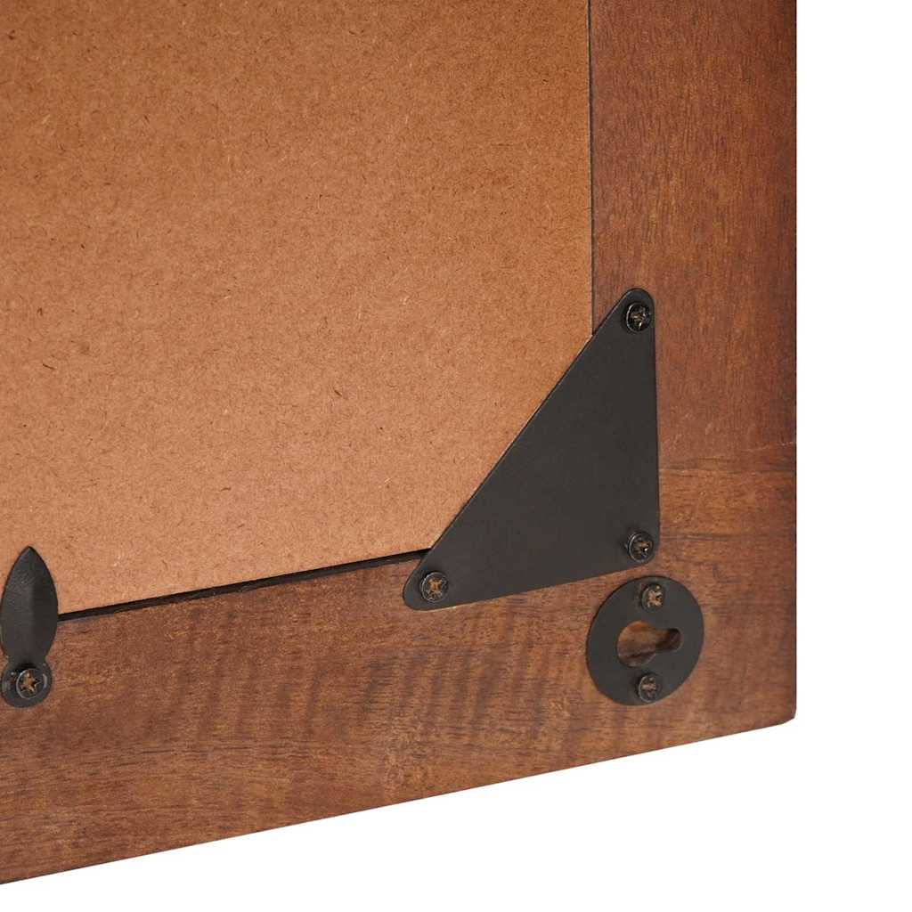Spiegel Rechthoekig Bruin en Zilver 50 x 2,5 x 70 cm is nu te koop bij PeponiXL, paradijselijk wonen!
