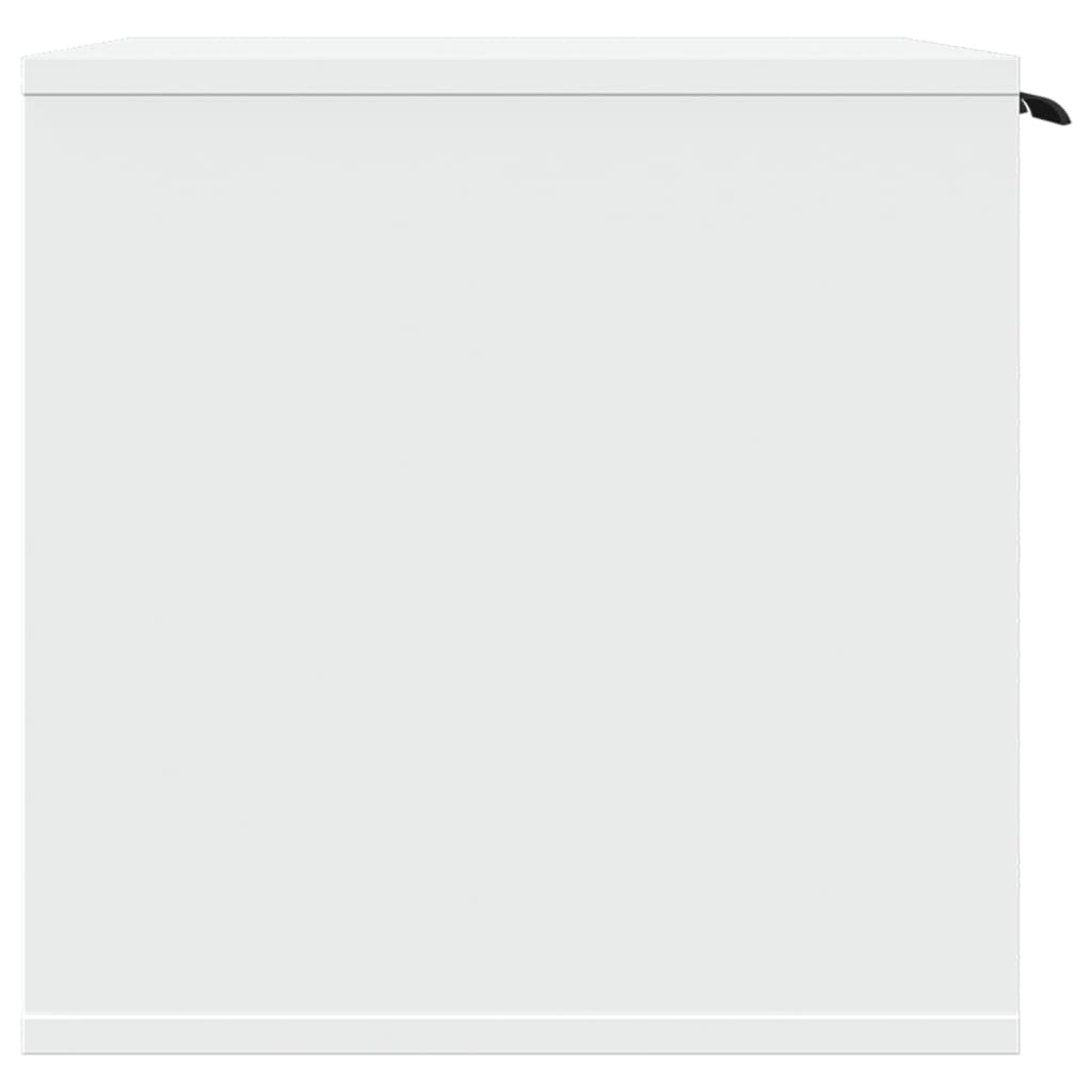 Kattenbakkast 60x40x40 cm bewerkt hout wit is nu te koop bij PeponiXL, paradijselijk wonen!