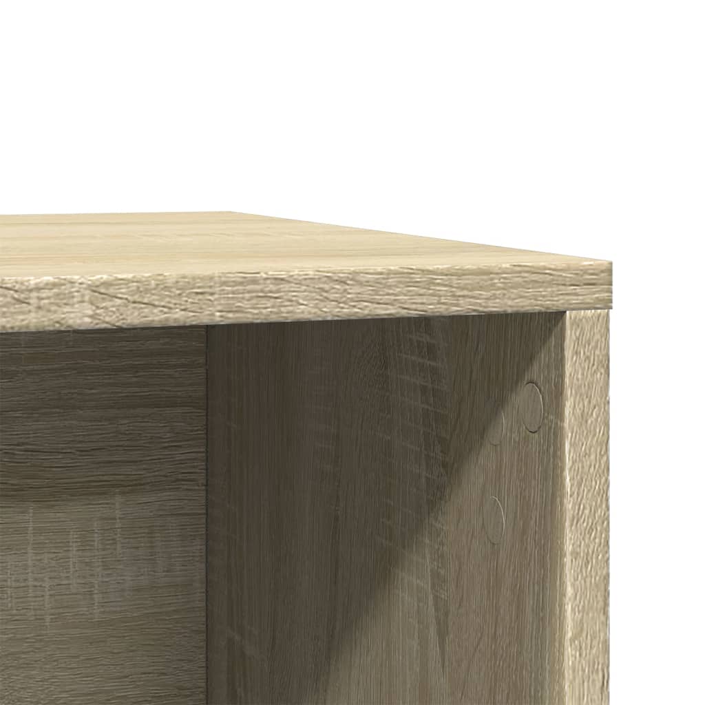 Kattenbakkast 60x40x40 cm bewerkt hout sonoma eikenkleurig is nu te koop bij PeponiXL, paradijselijk wonen!