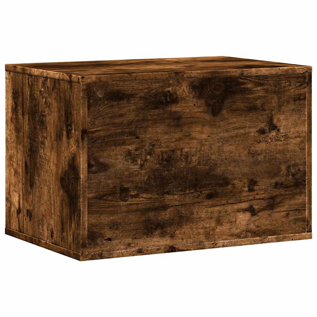 Kattenbakkast 60x40x40 cm bewerkt hout gerookt eikenkleurig is nu te koop bij PeponiXL, paradijselijk wonen!