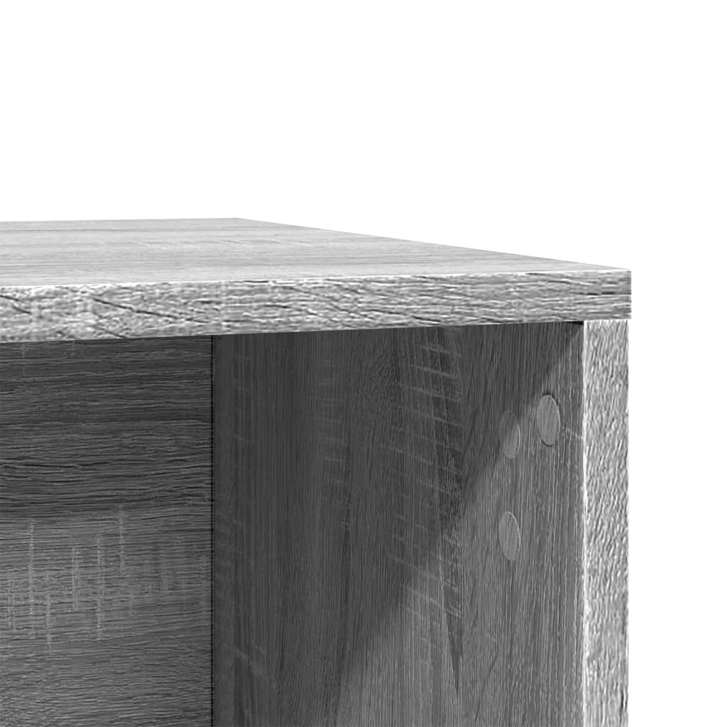 Kattenbakkast 60x40x40 cm bewerkt hout grijs sonoma eikenkleur is nu te koop bij PeponiXL, paradijselijk wonen!