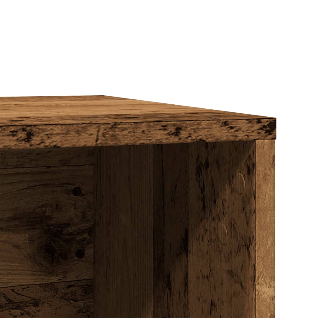 Kattenbakkast 60x40x40 cm bewerkt hout oud houtkleurig is nu te koop bij PeponiXL, paradijselijk wonen!