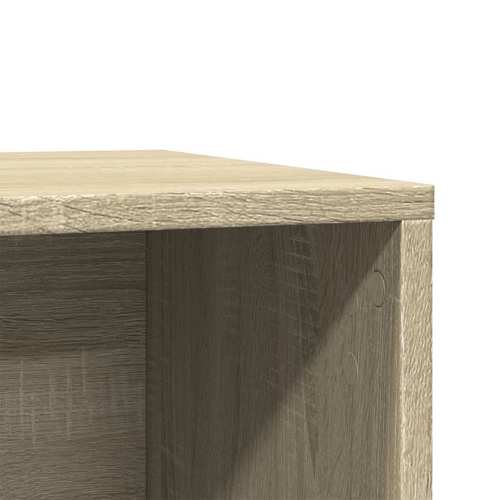 Kattenbakkast 80x50x45 cm bewerkt hout sonoma eikenkleurig is nu te koop bij PeponiXL, paradijselijk wonen!