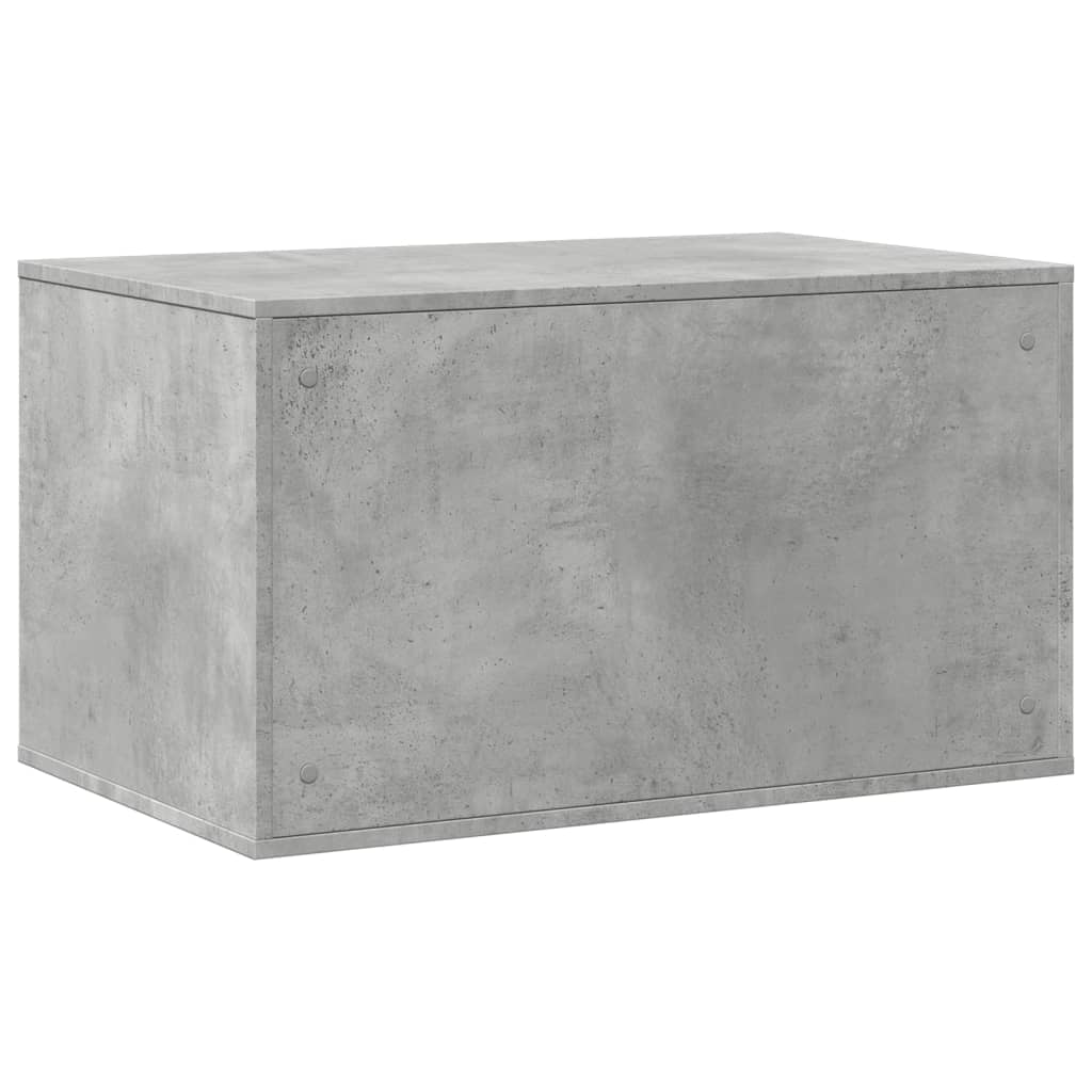 Kattenbakkast 80x50x45 cm bewerkt hout betongrijs is nu te koop bij PeponiXL, paradijselijk wonen!