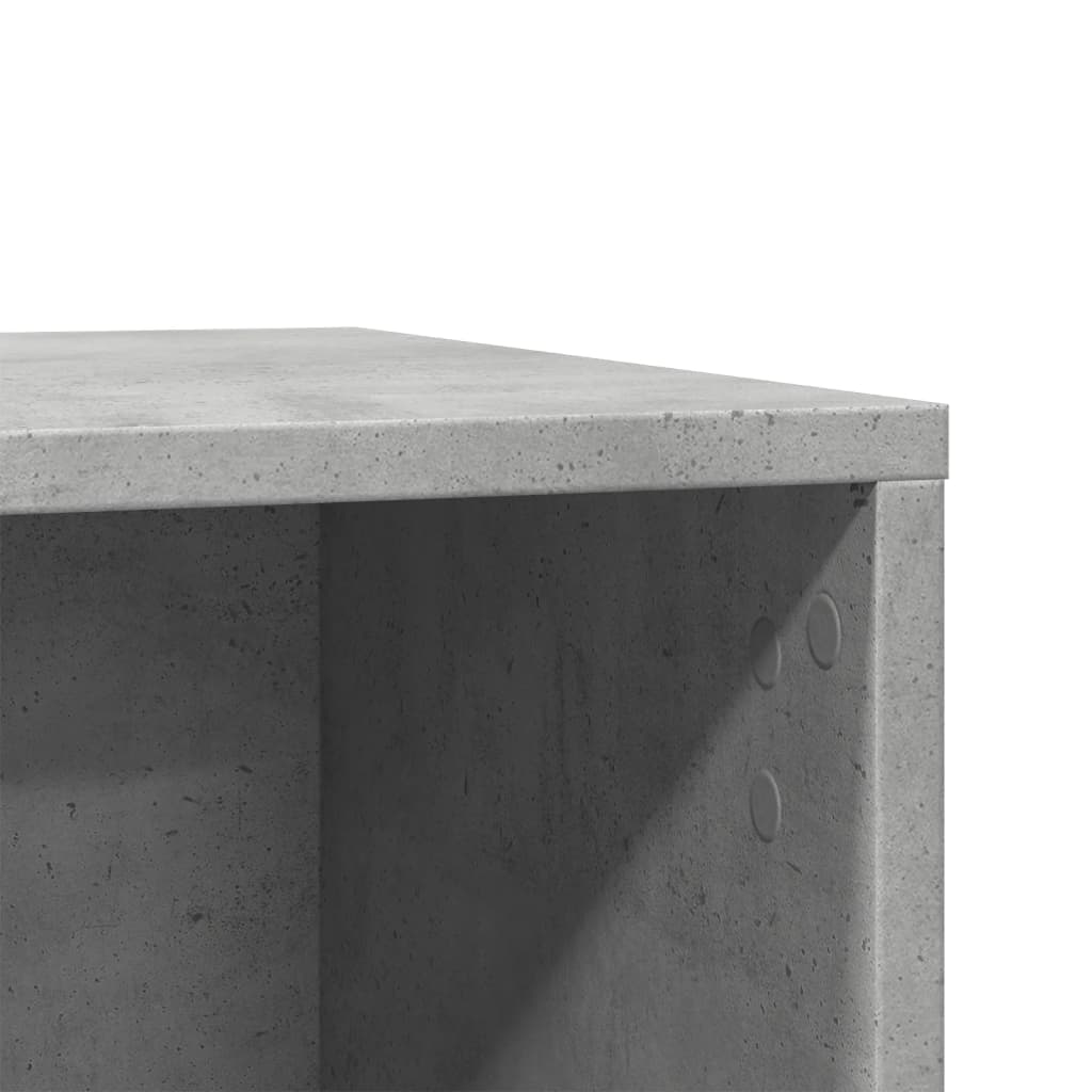 Kattenbakkast 80x50x45 cm bewerkt hout betongrijs is nu te koop bij PeponiXL, paradijselijk wonen!