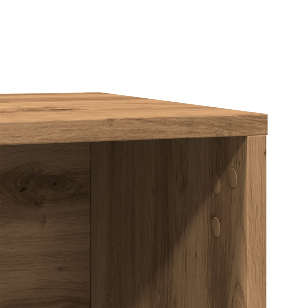 Kattenbakkast 80x50x45 cm bewerkt hout artisanaal eikenkleurig is nu te koop bij PeponiXL, paradijselijk wonen!