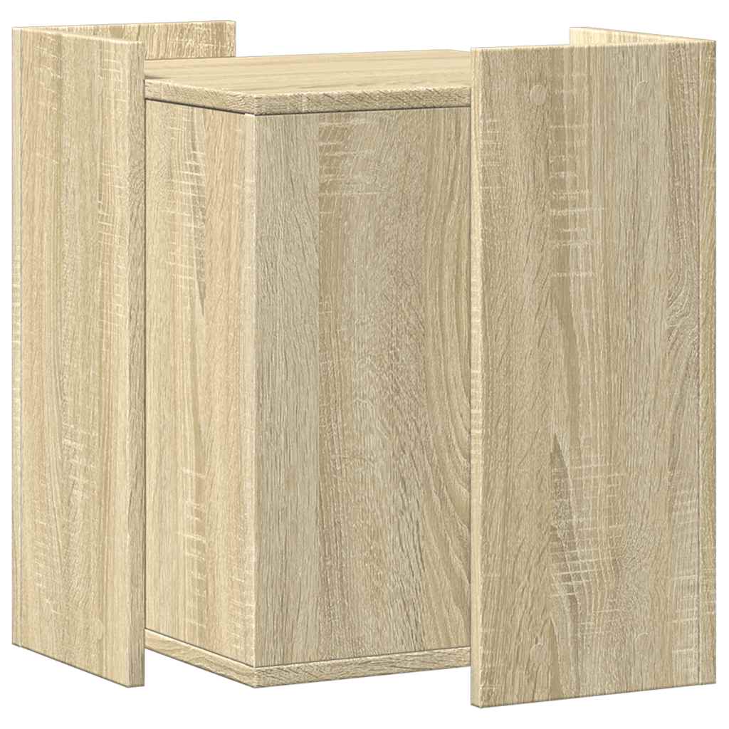 Kattenbakkast 42x42x51 cm bewerkt hout sonoma eikenkleurig is nu te koop bij PeponiXL, paradijselijk wonen!