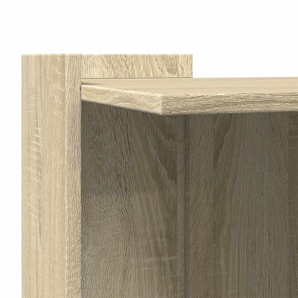 Kattenbakkast 42x42x51 cm bewerkt hout sonoma eikenkleurig is nu te koop bij PeponiXL, paradijselijk wonen!