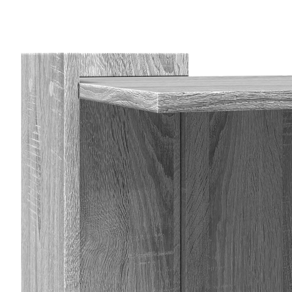 Kattenbakkast 53x53x51 cm bewerkt hout grijs sonoma eikenkleur is nu te koop bij PeponiXL, paradijselijk wonen!