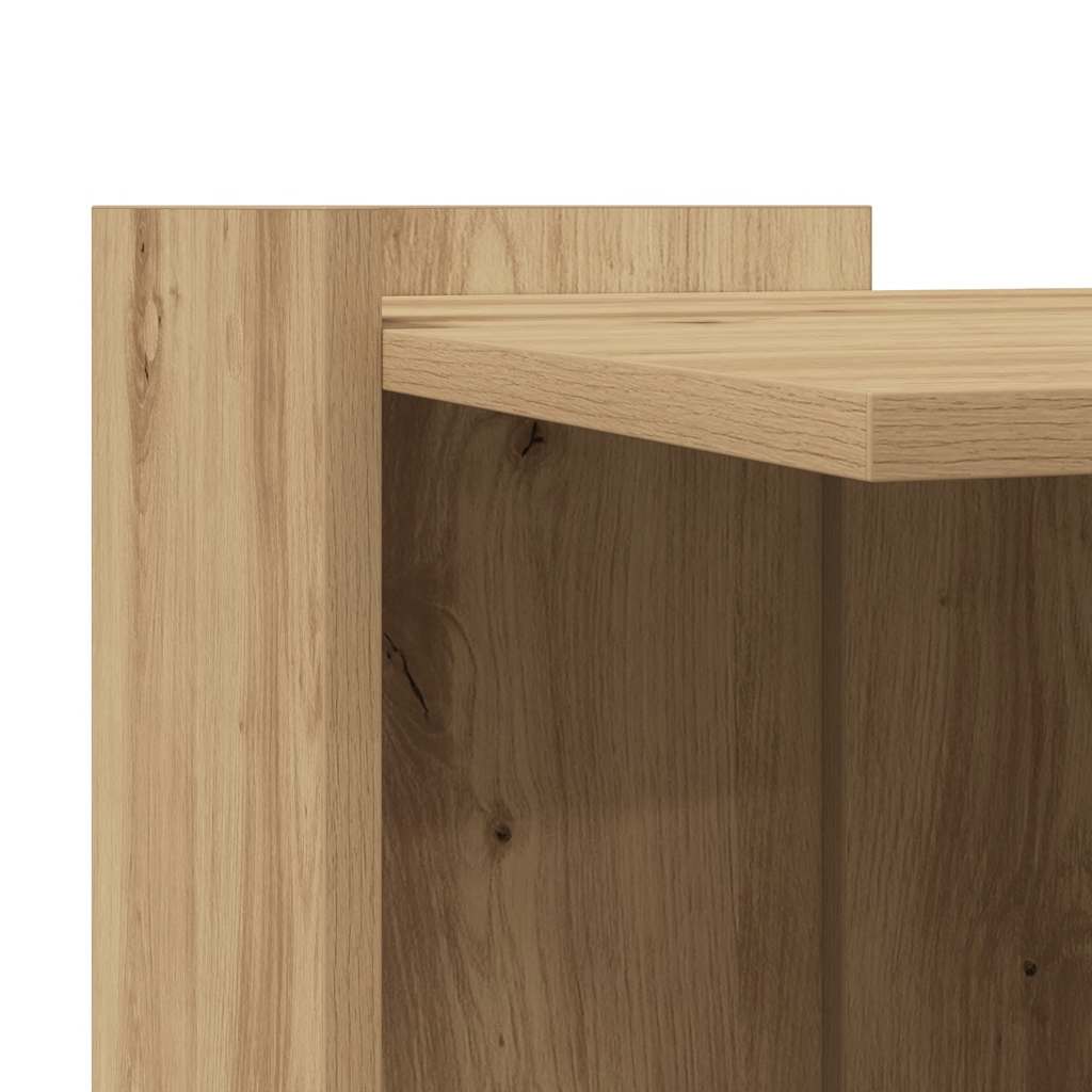 Kattenbakkast 53x53x51 cm bewerkt hout artisanaal eikenkleurig is nu te koop bij PeponiXL, paradijselijk wonen!