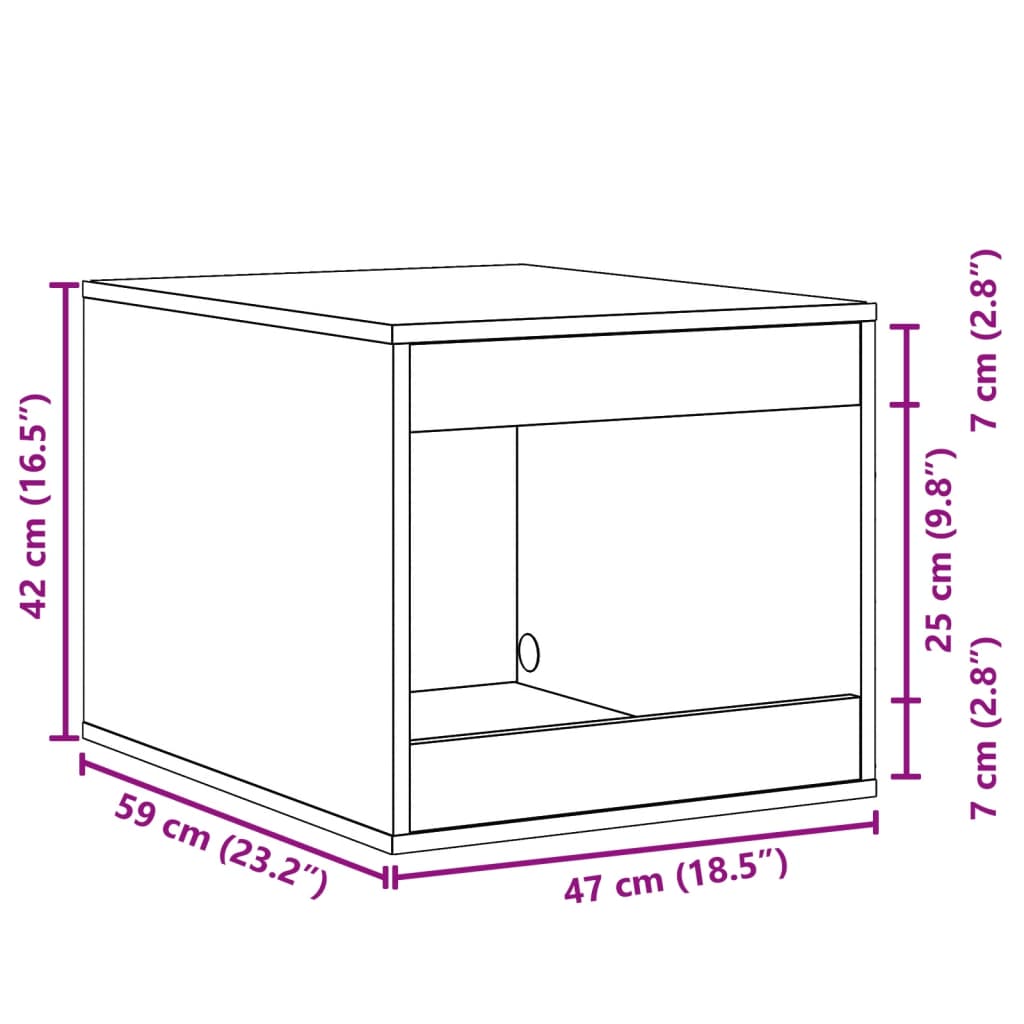 Kattenbakkast 47x59x42 cm bewerkt hout wit is nu te koop bij PeponiXL, paradijselijk wonen!