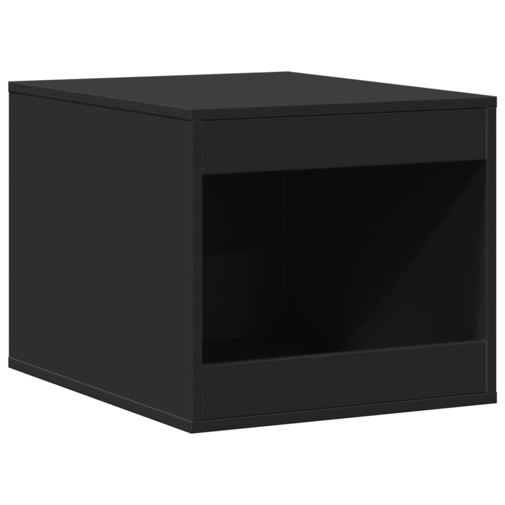 Kattenbakkast 47x59x42 cm bewerkt hout zwart is nu te koop bij PeponiXL, paradijselijk wonen!