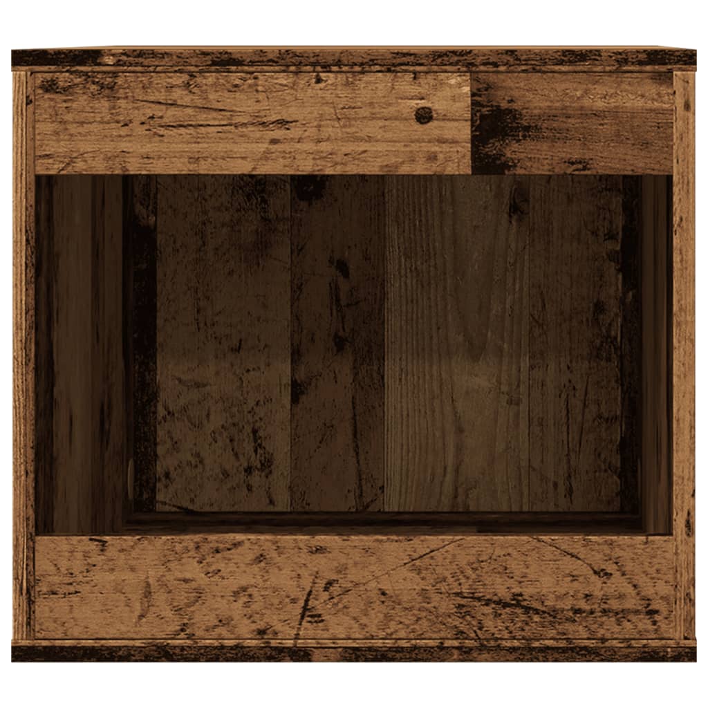 Kattenbakkast 47x59x42 cm bewerkt hout oud houtkleurig is nu te koop bij PeponiXL, paradijselijk wonen!