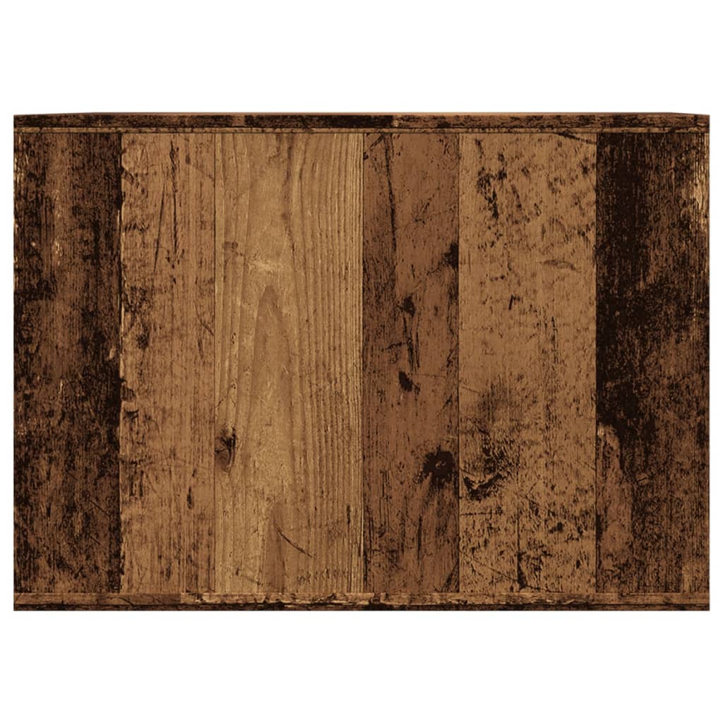 Kattenbakkast 47x59x42 cm bewerkt hout oud houtkleurig is nu te koop bij PeponiXL, paradijselijk wonen!