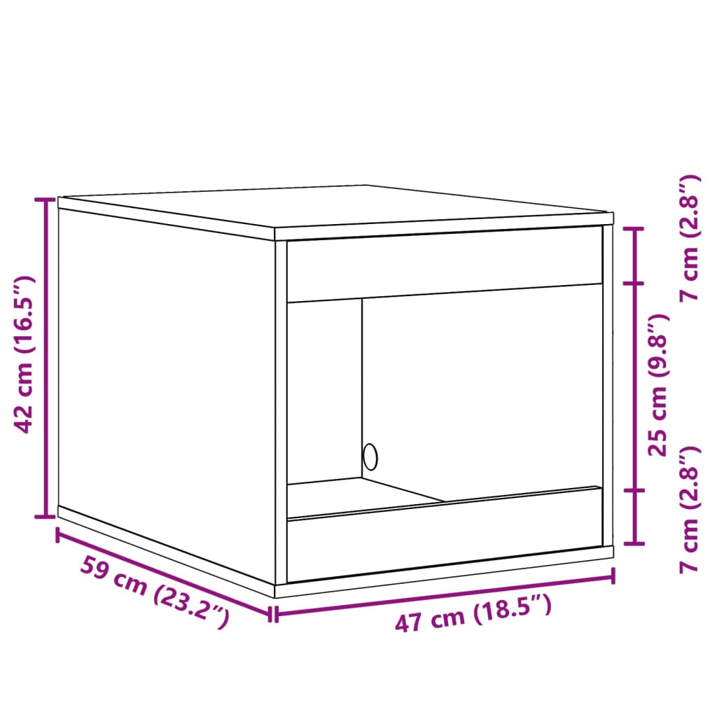 Kattenbakkast 47x59x42 cm bewerkt hout artisanaal eikenkleurig is nu te koop bij PeponiXL, paradijselijk wonen!