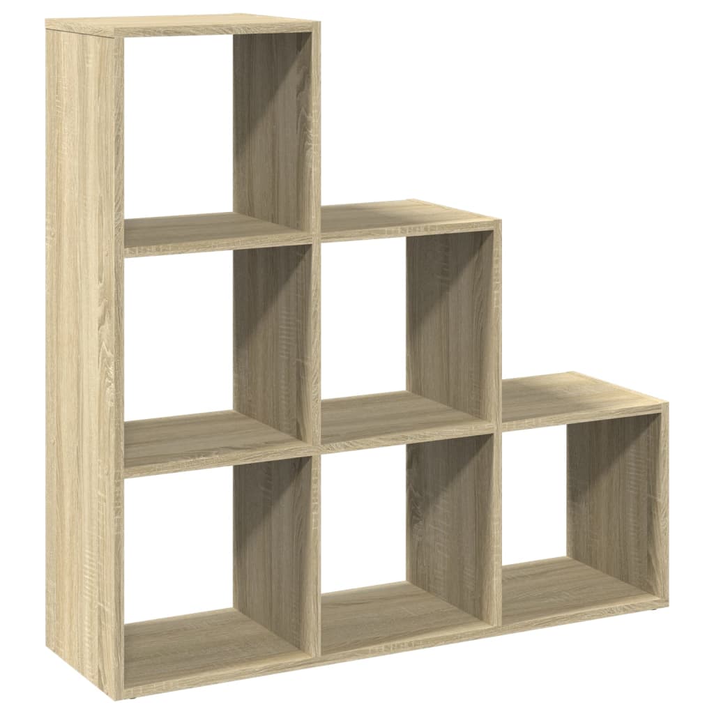 Kamerscherm / boekenkast 3-laags 99x29x99 cm hout sonoma eiken is nu te koop bij PeponiXL, paradijselijk wonen!