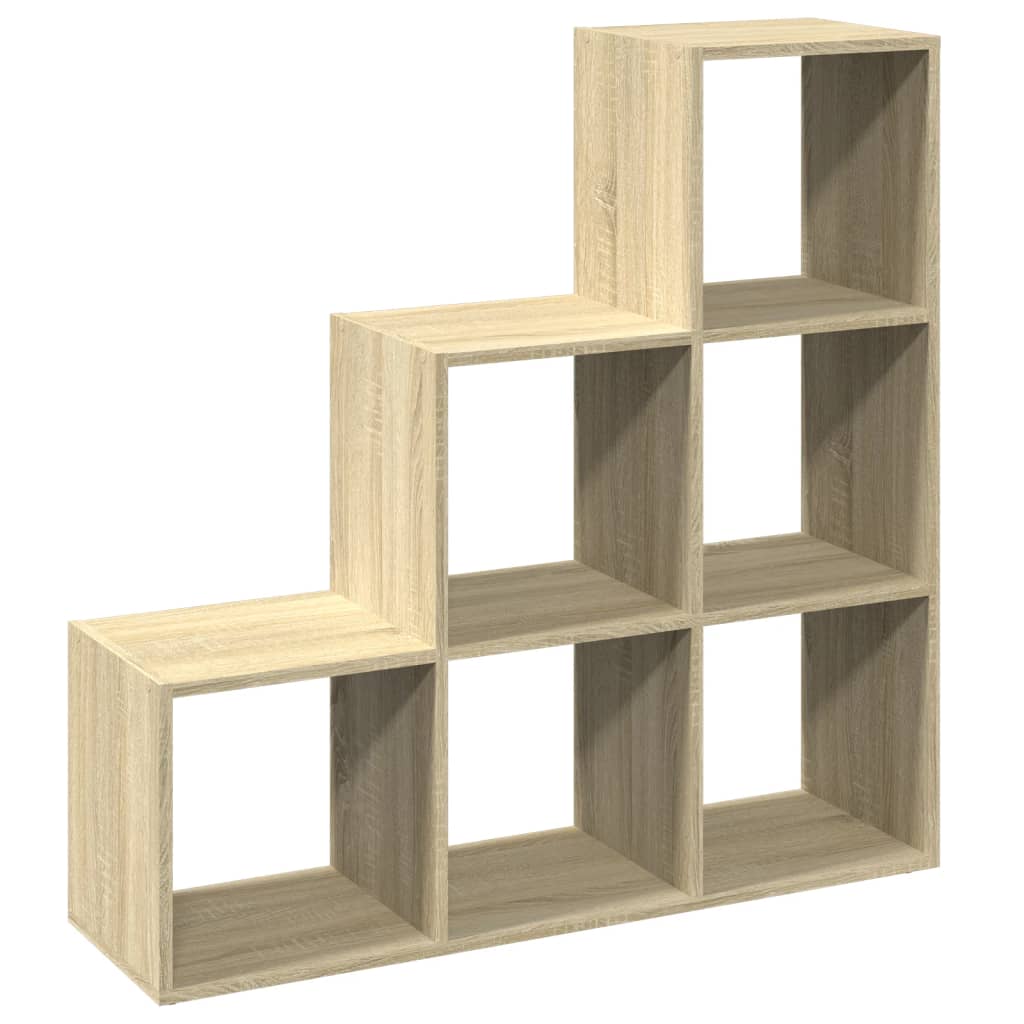 Kamerscherm / boekenkast 3-laags 99x29x99 cm hout sonoma eiken is nu te koop bij PeponiXL, paradijselijk wonen!