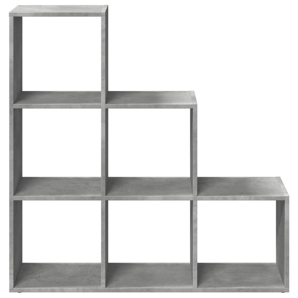 Kamerscherm / boekenkast 3-laags 99x29x99 cm hout betongrijs is nu te koop bij PeponiXL, paradijselijk wonen!
