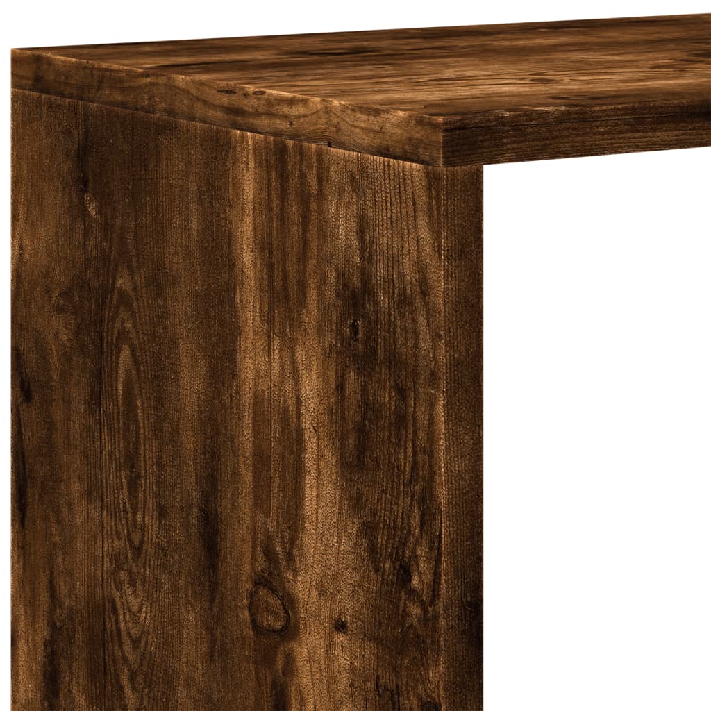 Kamerscherm / boekenkast 3-laags 99x29x99 cm hout gerookt eiken is nu te koop bij PeponiXL, paradijselijk wonen!