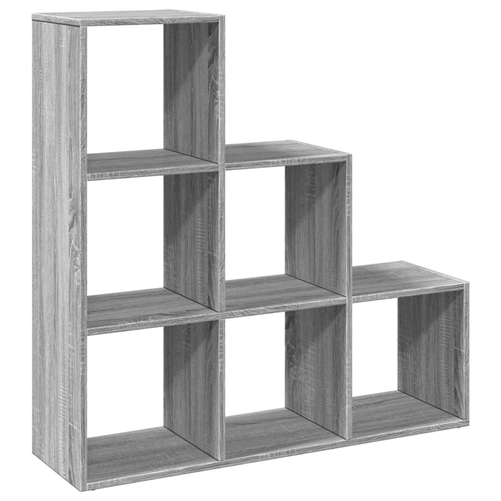 Kamerscherm / boekenkast 3-laags 99x29x99 cm hout grijs sonoma is nu te koop bij PeponiXL, paradijselijk wonen!